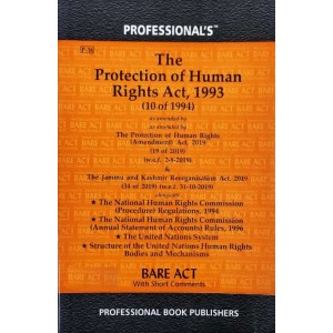 Professional's The Protection Of Human Rights Act, 1993 [Bare Act]